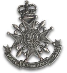 L'insigne régimentaire des Voltigeurs de Québec